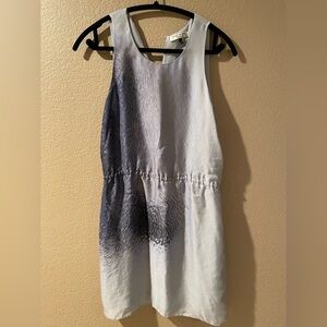 Halston Heritage Silk Elegant Gray Dress